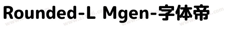 Rounded-L Mgen字体转换